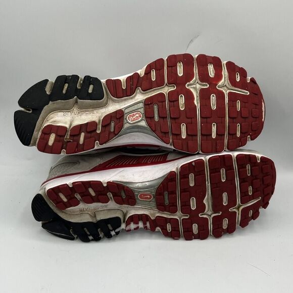 Nike Zoom Pegasus 28 Red/White Mens Size 8.5 Mesh Running Athletic Sneakers Shoe - Picture 8 of 12